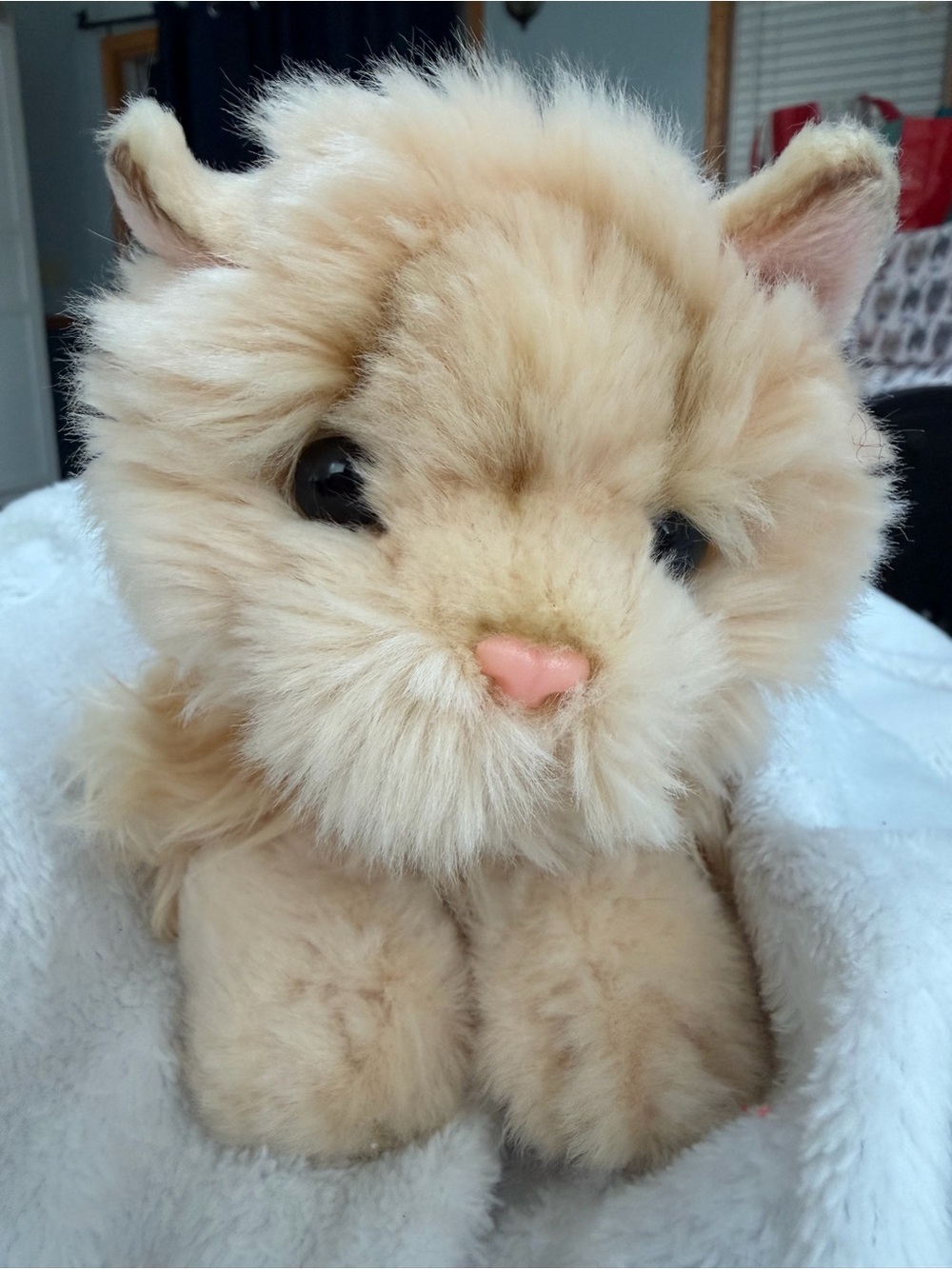 Aurora Miyoni Cream Persian Cat Plush Long Hair 11” Stuffed Animal
